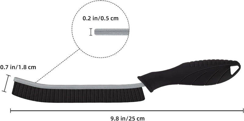 Crevice Cleaning Brush Set Hard Bristle Grout Tile Sink Gap Cleaner Tool, 4 Pack