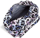 Vera Bradley Medium Women's Travel Duffel Bag Recycled Cotton Plum Pansies