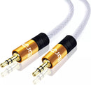 IBRA Aux Cable 2M 3.5mm Stereo Premium Auxiliary Audio Cable For Headphones