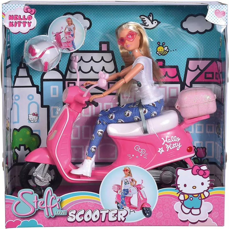 Simba 109283024 Hello Kitty Steffi Love Scooter With 29cm Doll