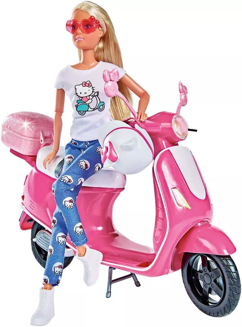 Simba 109283024 Hello Kitty Steffi Love Scooter With 29cm Doll