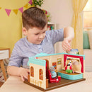 Lil Woodzeez Movie Theatre Playset Figures Posable Mini Cinema Toy 3+ Gift