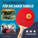 JOOLA Table Tennis Set 4 Bats 10 Balls Carry Bag Ping Pong Family Kit Game