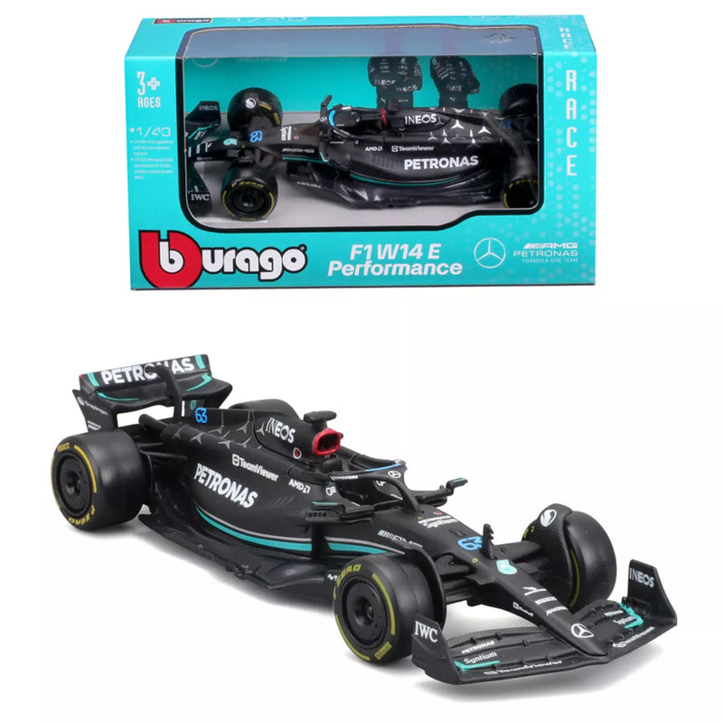 Bburago F1 Mercedes AMG PETRONAS W14 George Russell 1:43 Die Cast Car B18-38180R