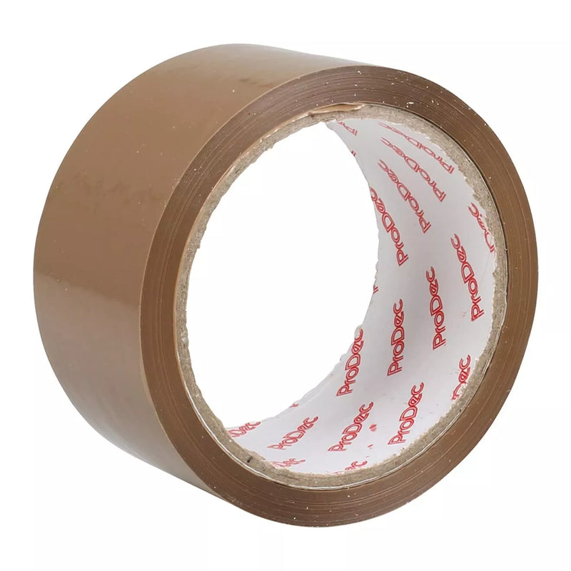 ProDec 2"x50m Strong Brown Packing Packaging Tape for Parcels & Boxes Heavy Duty