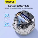Baseus AeQur V2 Portable Bluetooth Speaker 360 Sound 30H Playtime - White