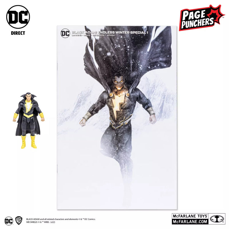 Mcfarlane Toys DC Page Punchers Black Adam 3" Action Figure With Comic Book