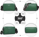 Miss Lulu Green Leather Crossbody Bag Ladies Genuine Shoulder Handbag Purse