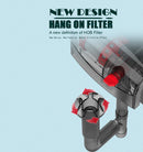 Quiet HOB Aquarium Filter with Bio-Wheel & Spiral Skimmer Adjustable Flow