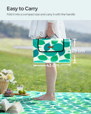 SONGMICS XXL Picnic Blanket 200x200cm Waterproof Fleece Mat Foldable GCM78Y