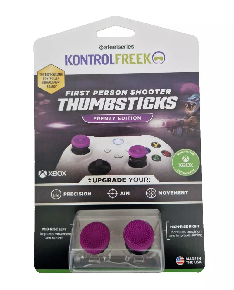 KontrolFreek FPS Freek Frenzy Purple/Black Xbox One Performance Thumbsticks (4 Prongs)