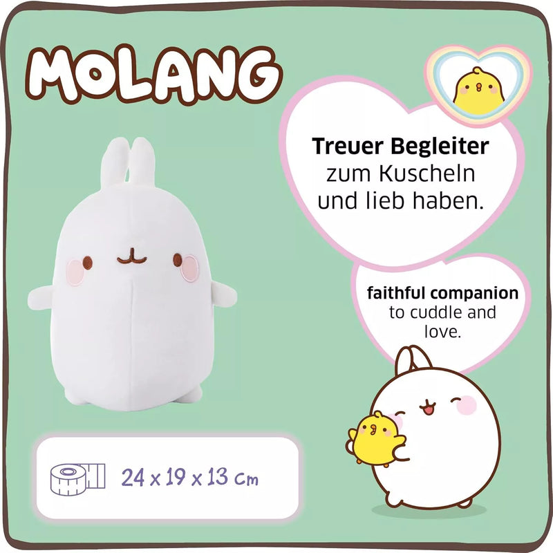 NICI Cuddly Toy Molang 24cm in Gift Packaging I Lovable Social Media & TV Star