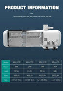 3-in-1 Internal Aquarium Filter with Adjustable Spray Bar. Quiet Submersible