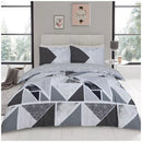 GC GAVENO CAVAILIA Metalic Marble Duvet Cover Reversible Triangle Bedding DOUBLE