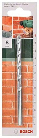 Bosch 2609255434 120mm Masonry Drill Bit with Diameter 8mm For Concrete & Wood