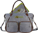 Grey 2 Pocket Ecological Baby Changing Bag (27*39*23cm) By KIDZROOM - 030-7259