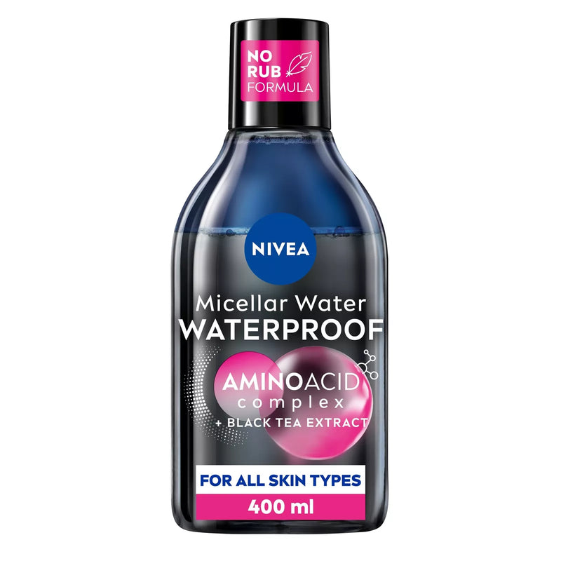 Nivea Waterproof Expert Micellar Water Amino Acid Complex Black Tea Extract 400ml