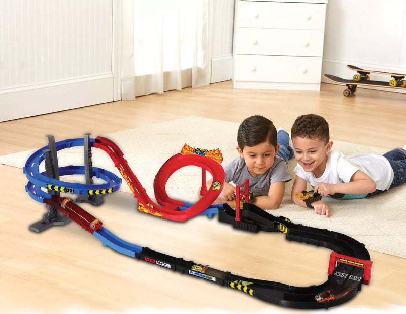 VTech Turbo Force Racers Car Race Track Kids Play Set + Remote Control