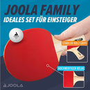 JOOLA Table Tennis Set 4 Bats 10 Balls Carry Bag Ping Pong Family Kit Game