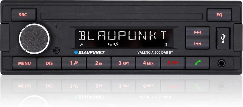 Blaupunkt VALENCIA 200DAB BT Car Stereo Radio Bluetooth USB AUX Retro OEM Look