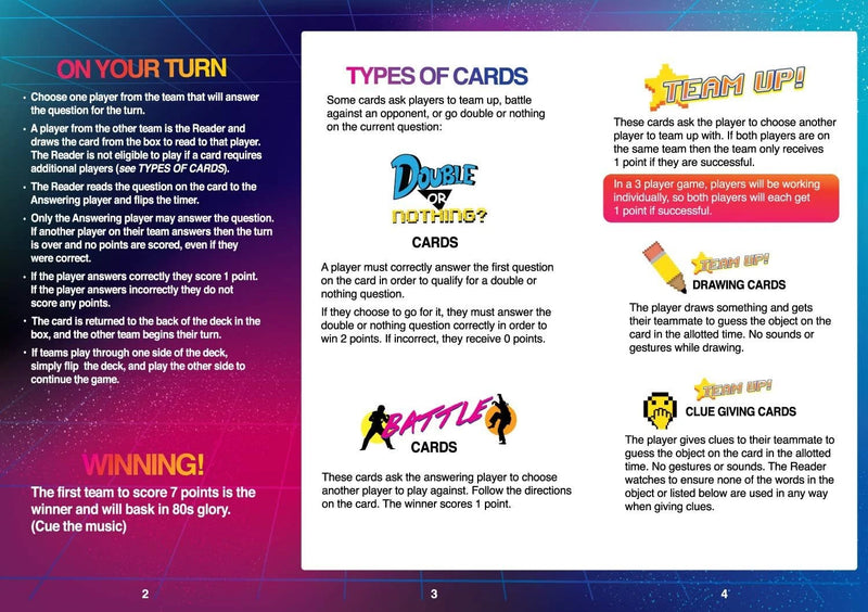 Like Totally 80's Trivia Card Game – 80s Pop Culture Fun by Buffalo Games