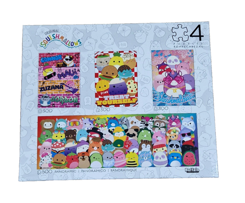 Buffalo Games Squishmallows Puzzle Party Pack 1000pc Jigsaw for Kids & Adults