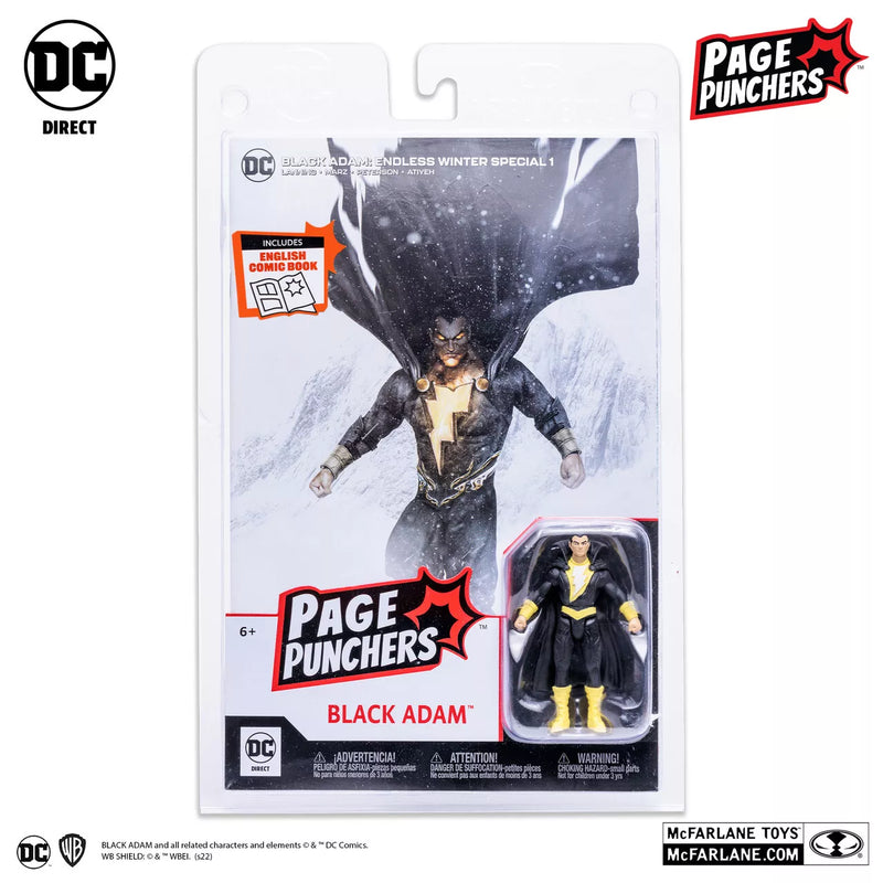 Mcfarlane Toys DC Page Punchers Black Adam 3" Action Figure With Comic Book