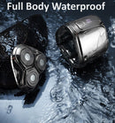 Portable Electric Shaver for Men, 5W LCD Travel Beard Trimmer Razor USB-C Charge