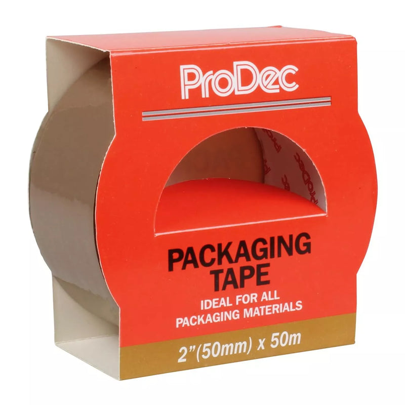 ProDec 2"x50m Strong Brown Packing Packaging Tape for Parcels & Boxes Heavy Duty