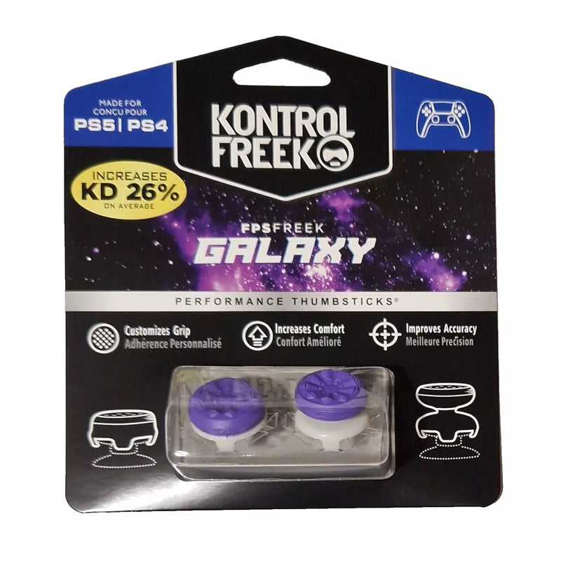 KontrolFreek FPS Freek Galaxy Purple PS5 PS4 Performance Thumbsticks Thumb Grips (4 PRONGS)