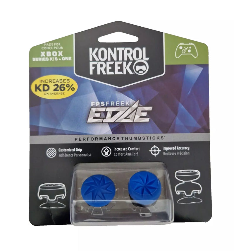 KontrolFreek FPS Freek EDGE Blue Xbox One Performance Thumbsticks Grip (4 PRONGS)