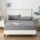 King Size Full Fitted Sheet Extra Deep 25cm Bed Sheets - Dark Grey