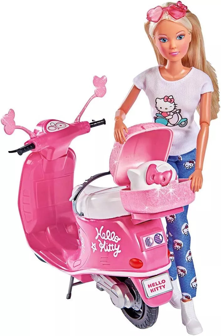 Simba 109283024 Hello Kitty Steffi Love Scooter With 29cm Doll