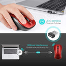 Wireless Silent Mouse 2.4G USB Mini 1600DPI for Laptop PC Mac Windows
