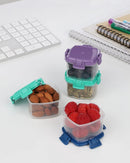Sistema Knick Knack Mini Containers Reusable Food Storage Box 62ml - Set of 4