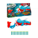Nerf DinoSquad Tricera-Blast Blaster with 12 Nerf Elite Darts Toy Age 8+
