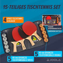 JOOLA Table Tennis Set 4 Bats 10 Balls Carry Bag Ping Pong Family Kit Game