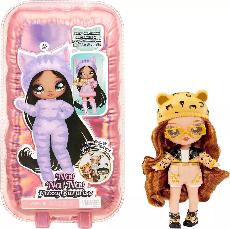 Na! Na! Na! Fuzzy Surprise Series 1 JAGUAR GIRL 18cm Poseable Doll + Accessories