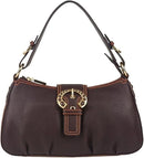 Le Sabbi Women’s Shoulder Bag Brown 81668BR Stylish Genuine Leather Handbag