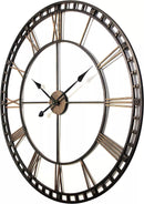 40" Wall Clock Roman Numerals Large Indoor Giant Open Face Metal