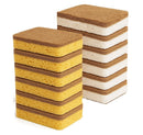 Eco Kitchen Sponges Natural Loofah Non-Scratch Compostable Scrub Pads, 12 Pack