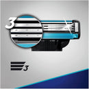 Gillette Mach3 Men's Razor Blades, 4 Razor Blade Refills + Lubrastrip -Multipack