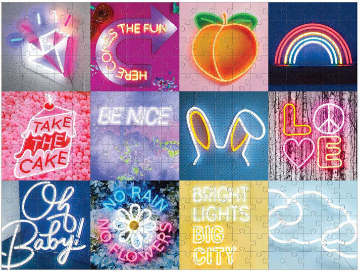 Electric Confetti Neon Themed 300 Piece Jigsaw Puzzle by Galison (English)