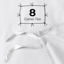Utopia Bedding Queen Duvet Cover Set White 3 Piece 90x90" 2 Pillow Shams 20X26"