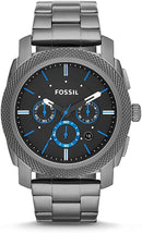 Fossil Men's Machine Grey Chronograph Stainless Steel Bracelet Watch - FS4931