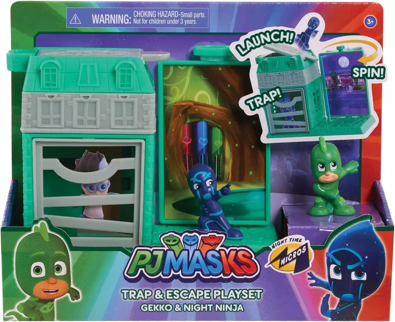 Giochi Preziosi PJ MASKS Trap & Escape Playset - Gekko, Owlette & Catboy Sets