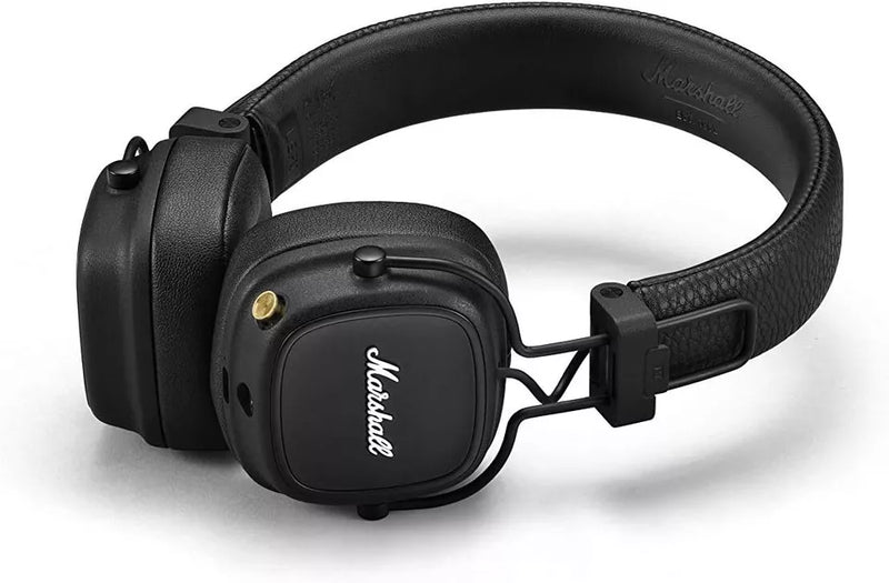 Marshall Major IV On Ear Bluetooth Headphones Wireless Earphones 80 Hrs - BLACK