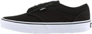Vans Men's Atwood Casual Canvas Skate Shoes Trainers BNIB, Black / White - UK 7