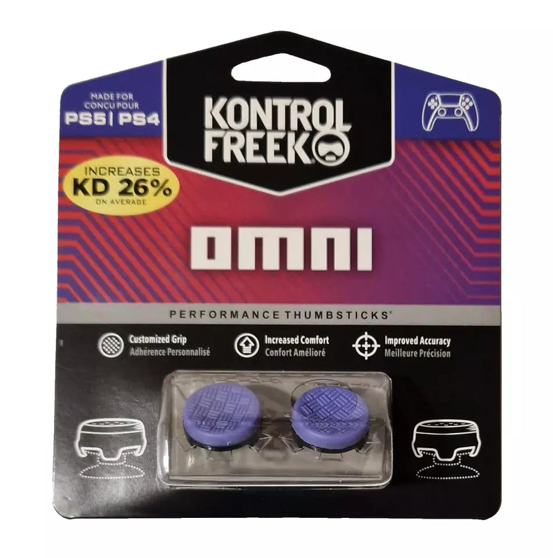 KontrolFreek FPS Freek OMNI Purple PS5 / PS4 Performance Thumbsticks Thumb Grips (4 PRONGS)