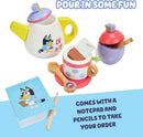 Bluey Wooden Tea Party Set 18 Piece Pretend Play Teapot Cups Tray FSC Toy Age 3+